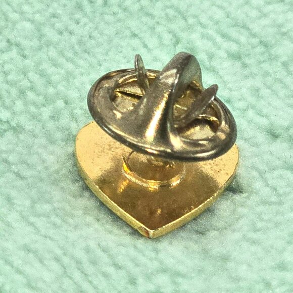 Elks National Foundation Red Heart Lapel Pin Gold-Tone Backing JE363 - Picture 5 of 6